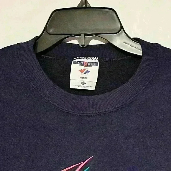 Vintage 90s St. Augustine FL Sailboat Beach Crew Neck Sweatshirt USA Adult Large - Picture 5 of 6